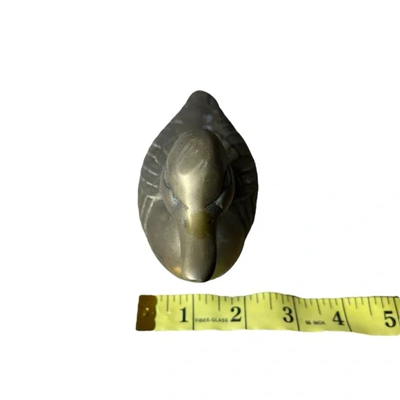 Vintage brass duck figurine decor - Picture 2 of 11